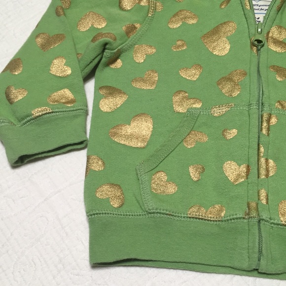 24m (4/$20) Sparkle Hearts Hoodie by 1989 Place - Picture 3 of 15